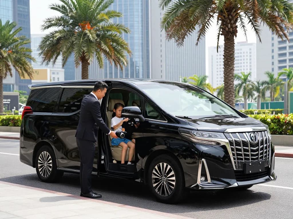Trải nghiệm sự sang trọng với cho thuê xe Alphard trong sự thanh lịch và thoải mái của thành phố.