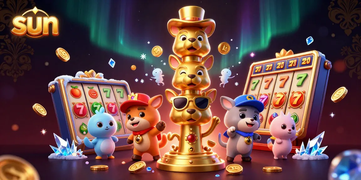Experience the thrilling sun-inspired slot machine action with colorful gems and lucky symbols!
