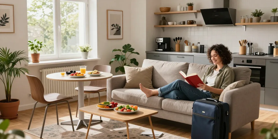 Moderne Monteurwohnung Hannover mit einladendem Wohnraum und natürlichem Licht.
