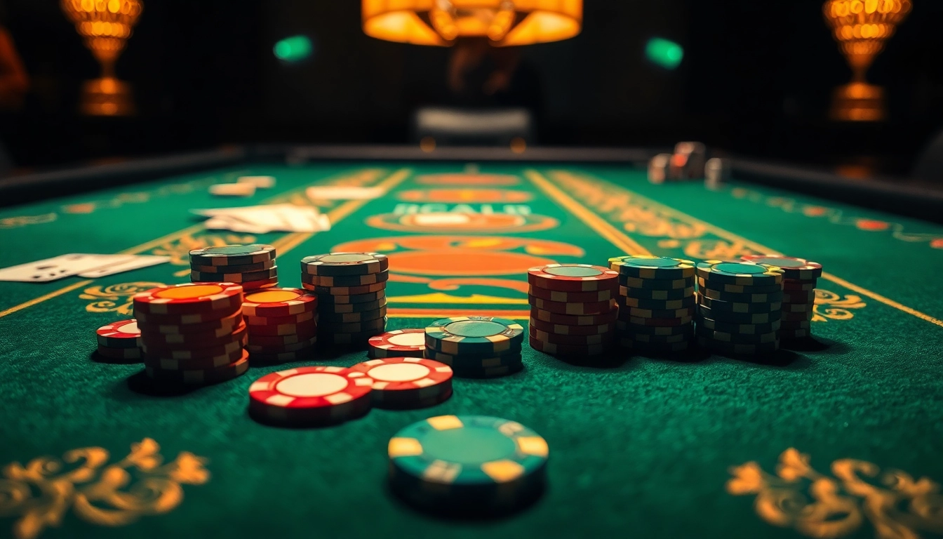 Meningkatkan pengalaman bermain mole4d dengan suasana kasino yang elegan dan chip berwarna-warni.