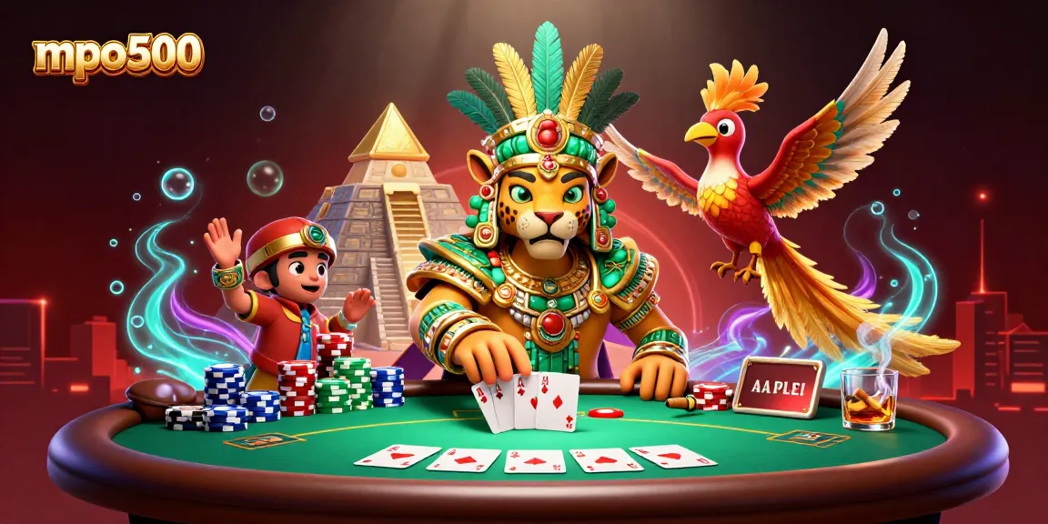 Experience engaging gameplay at mpo500 with colorful poker elements and dynamic casino action.