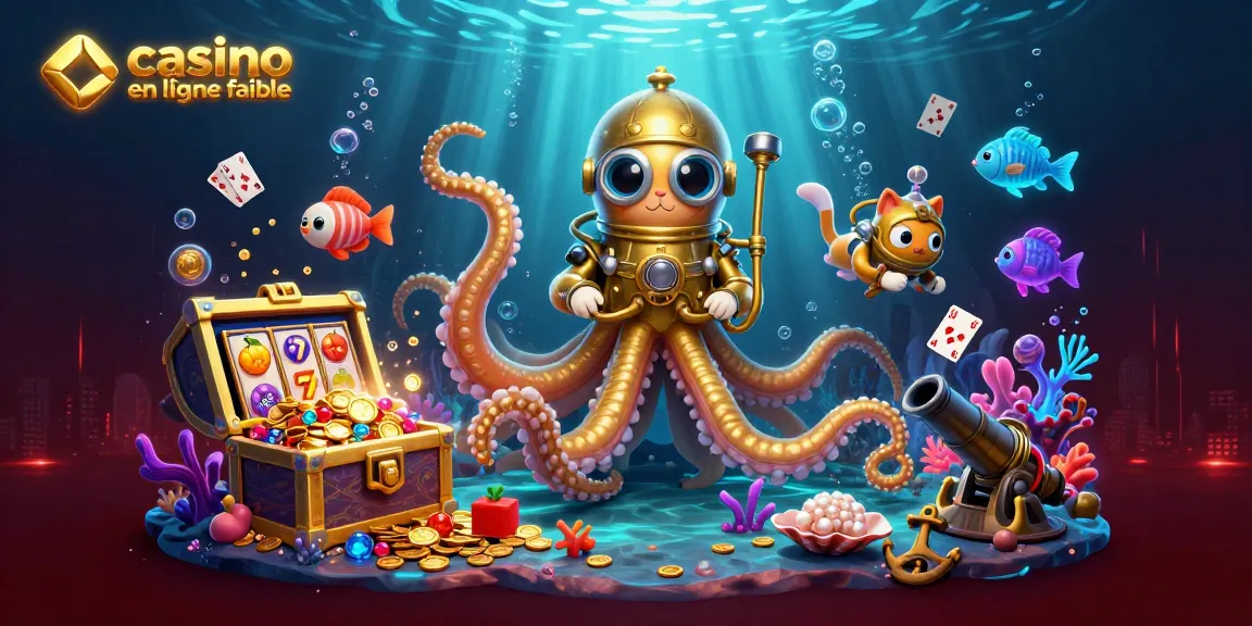 Découvrez des jeux passionnants sur un casino en ligne fiable avec un kraken et un chat plongeur.