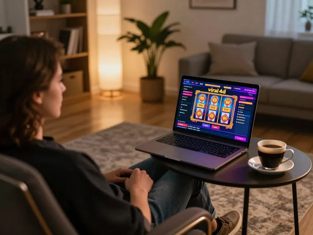 Engaging online gaming experience on viral4d interface with cozy home setup