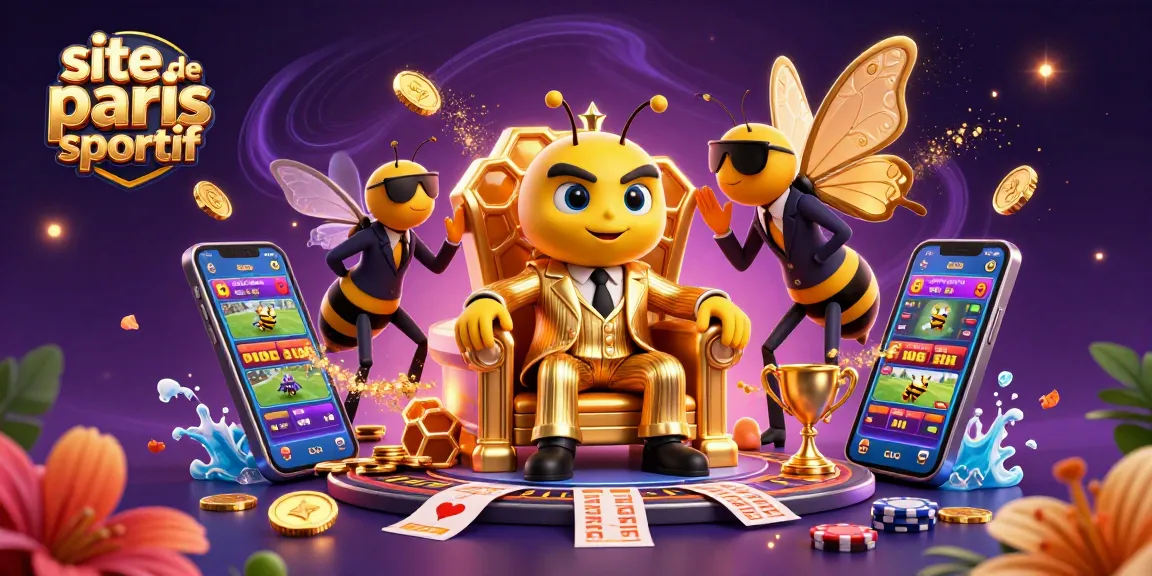 Parier sur le site de paris sportif à travers une illustration dynamique montrant le mob boss abeille entouré de gardes.