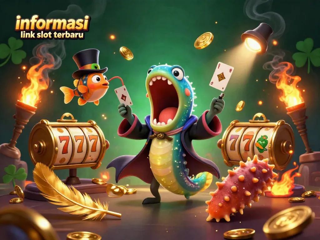 Ilustrasi slot terbaru dengan informasi kasino, mengungkap trik kartu di bawah lautan.