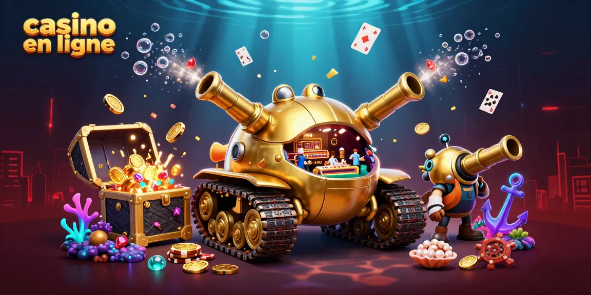 Profitez du casino en ligne dans une scène captivante avec un tank à scarabée doré
