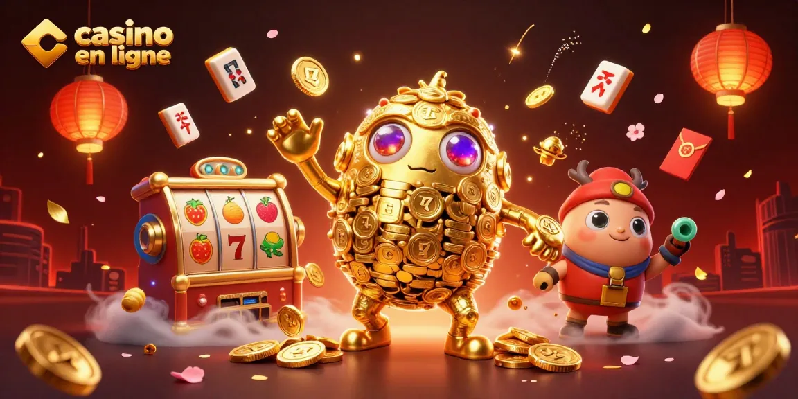 Jouez au casino en ligne avec un golem d'or dans une scène dynamique inspirée des jeux de machines à sous.