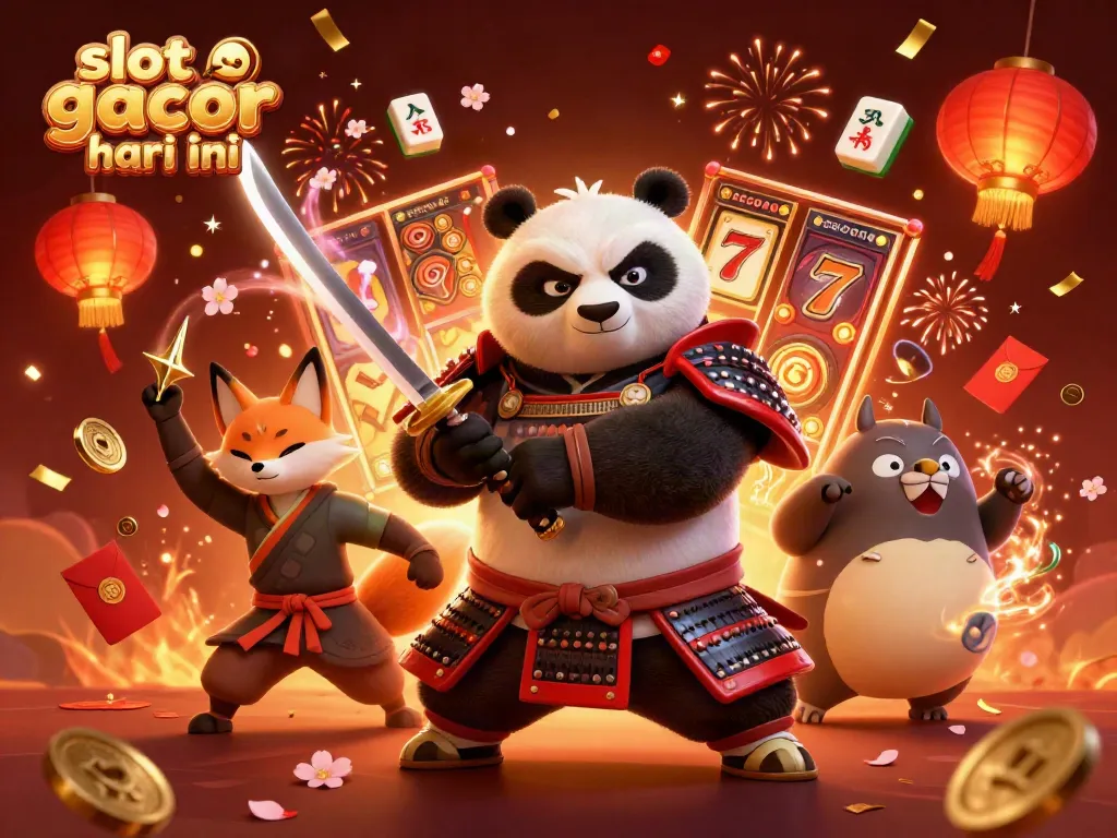 Engaging illustration depicting slot gacor hari ini with vibrant characters and slot gaming elements.