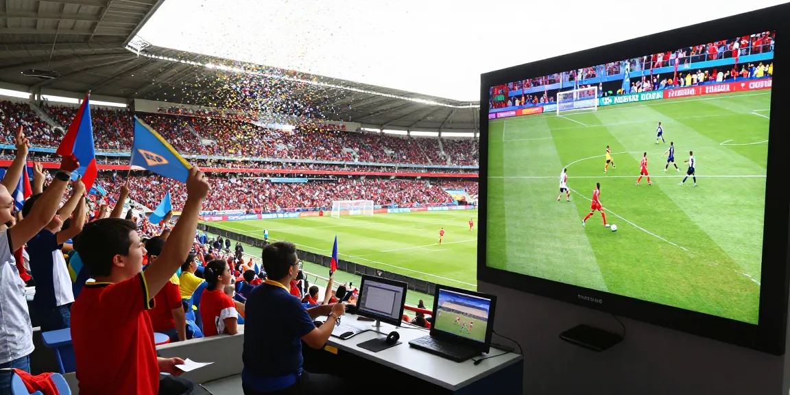 Dynamic kora live sports event scene with cheering fans and players in action.