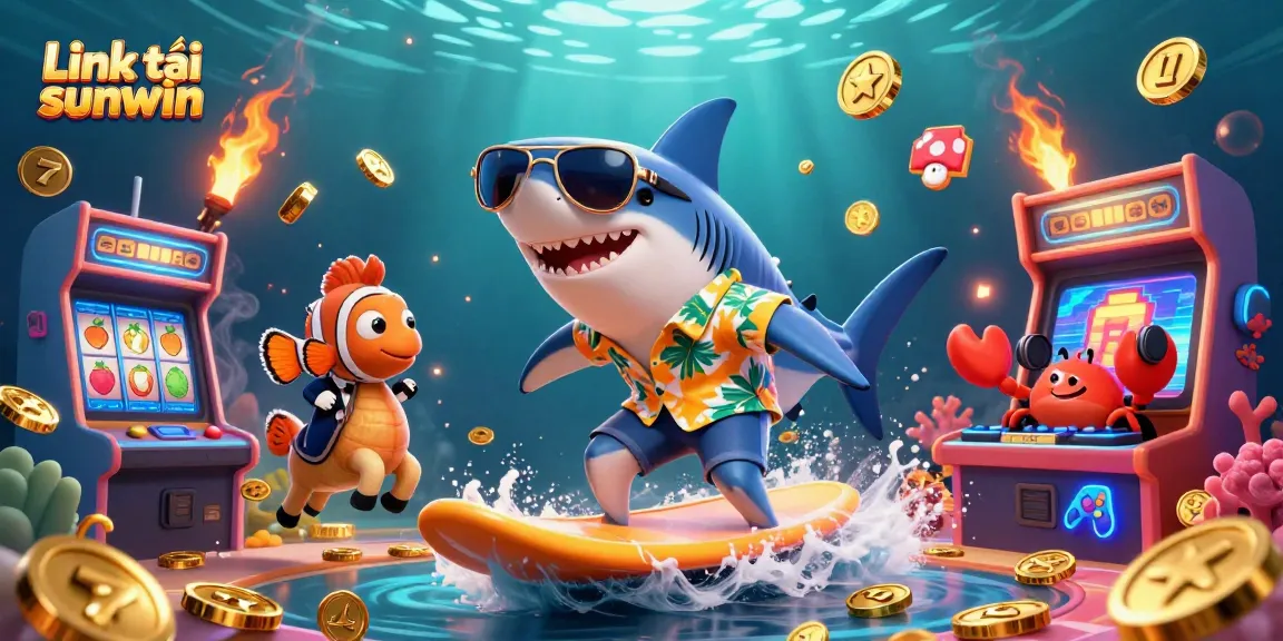 Link tải sunwin invites players to enjoy an exciting casino experience with vibrant 3D illustration.