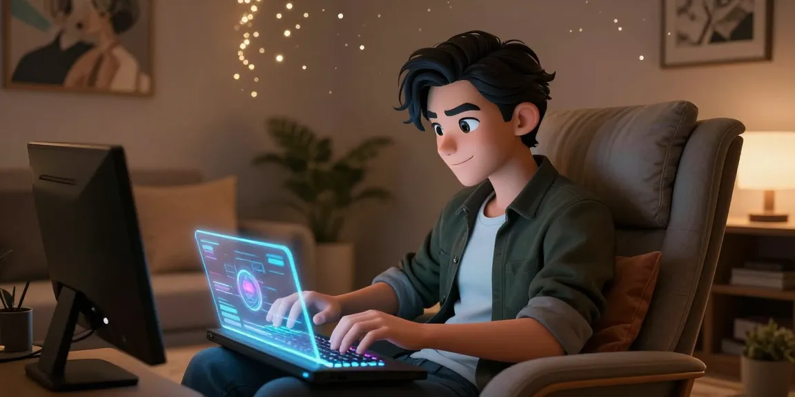Engaging NSFW chat in a cozy virtual room with an inviting avatar creating an intimate atmosphere.