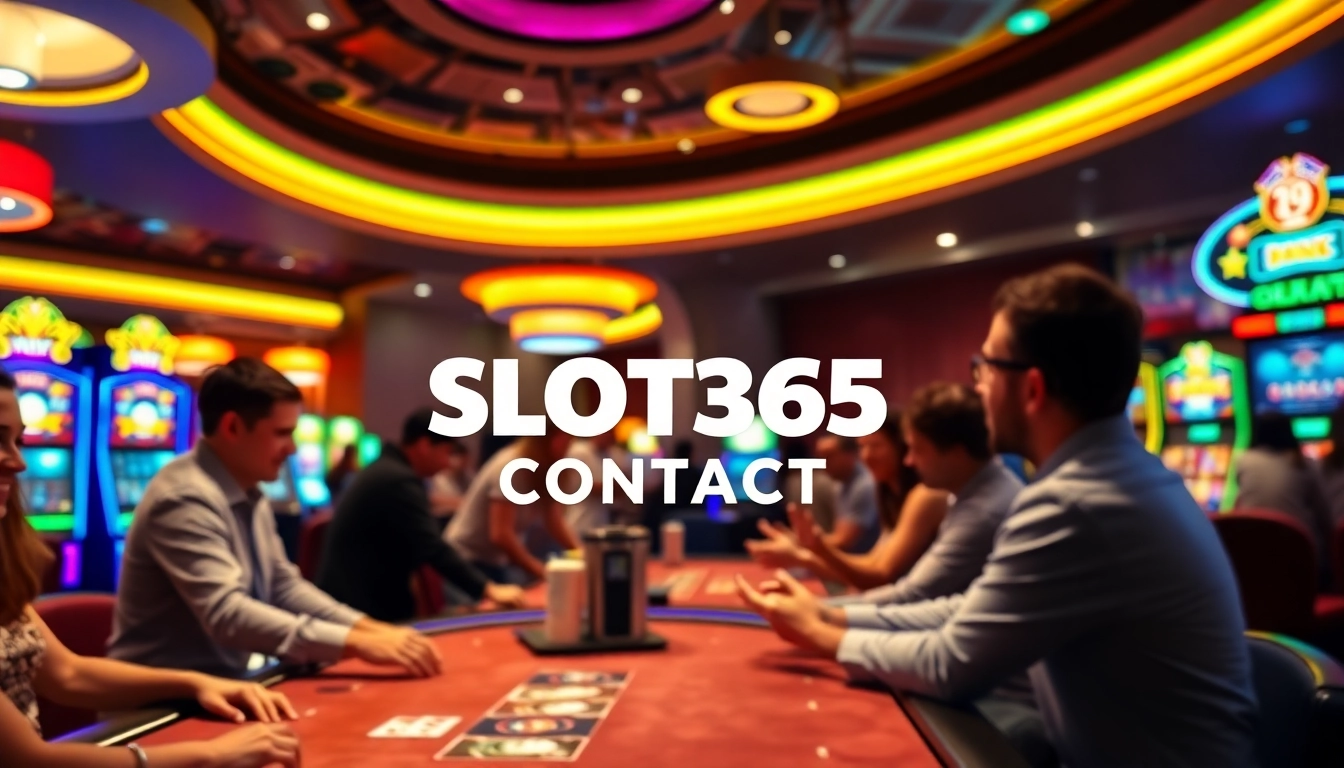 SLOT365 CONTACT menyuguhkan pengalaman meja permainan yang hidup dan mengasyikkan di kasino.