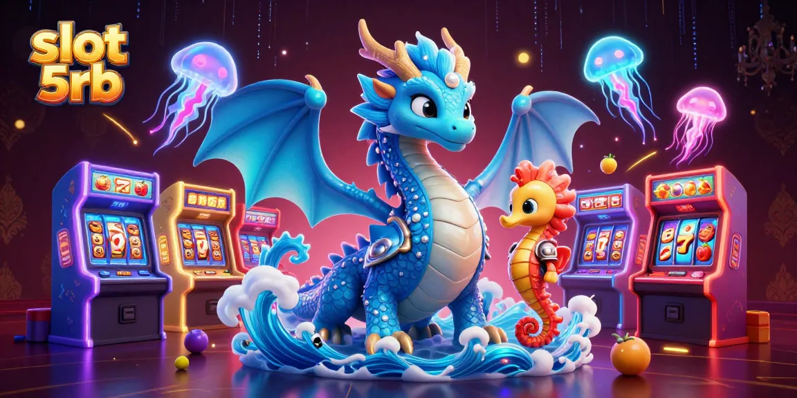 Experience exhilarating gameplay with slot 5rb featuring dragons and jellyfish in a vibrant casino scene.