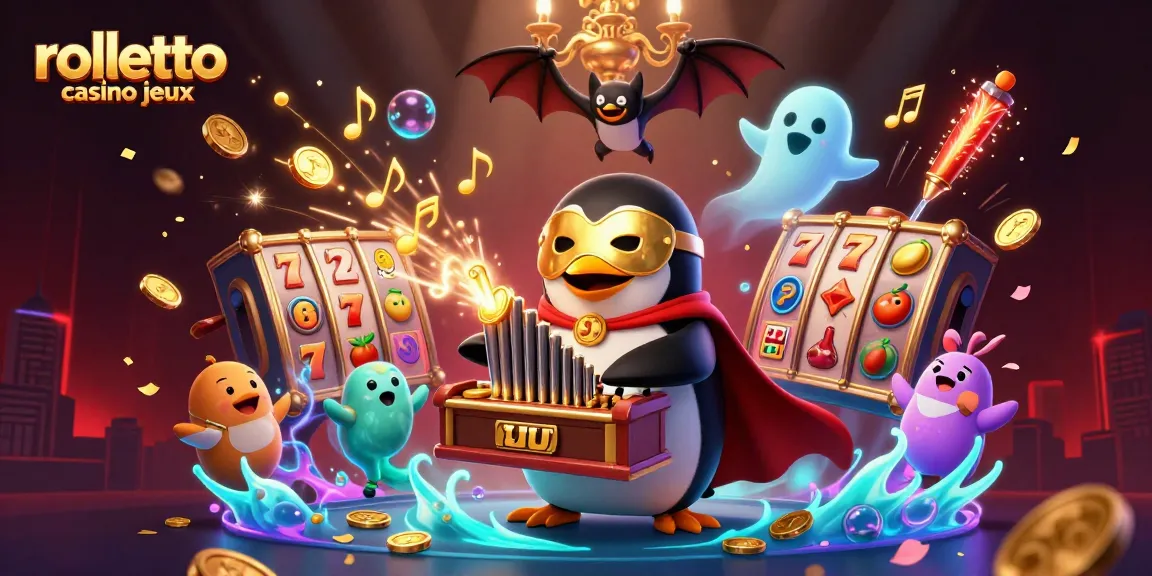 Vivez l'excitation de rolletto casino jeux avec des machines à sous et des personnages en 3D animés.