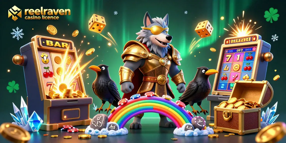 Découvrez la licence de ReelRaven Casino avec des éléments de jeu captivants et des personnages mythologiques.