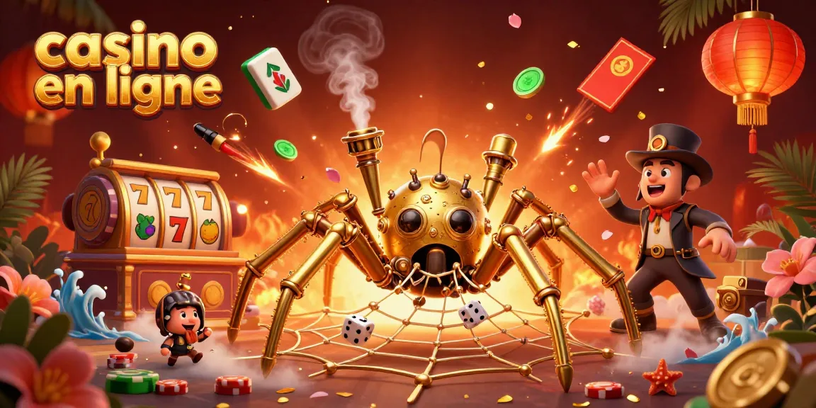 Plongez dans l'univers du jeu avec cette illustration 3D représentant un casino en ligne captivant.