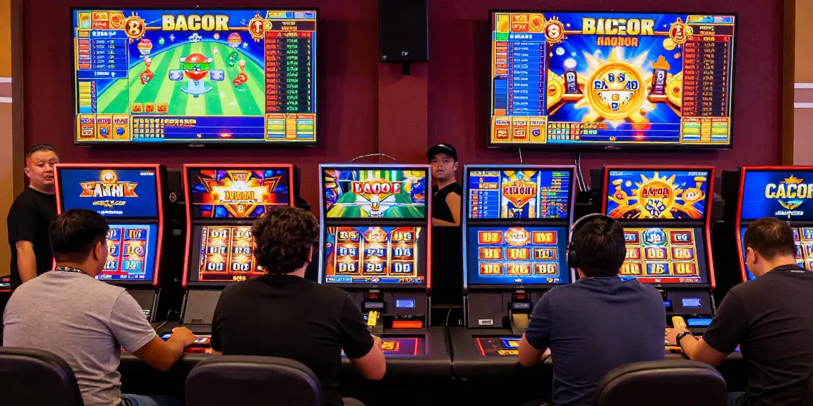 Engaging players enjoying interactive slot gacor games in a lively online casino environment filled with vibrant visuals.