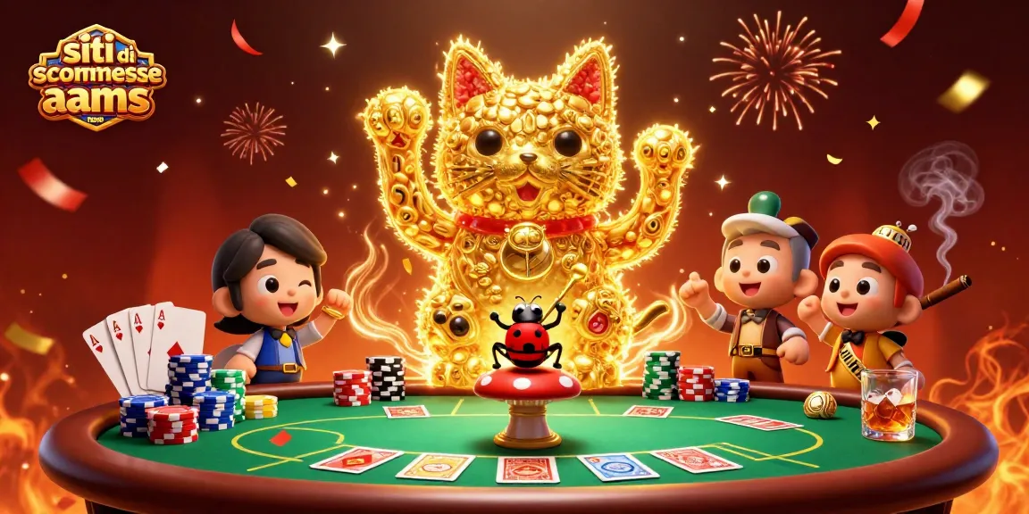 Scopri le opportunità nei siti di scommesse non AAMS attraverso un divertente e vivace scena di gioco.