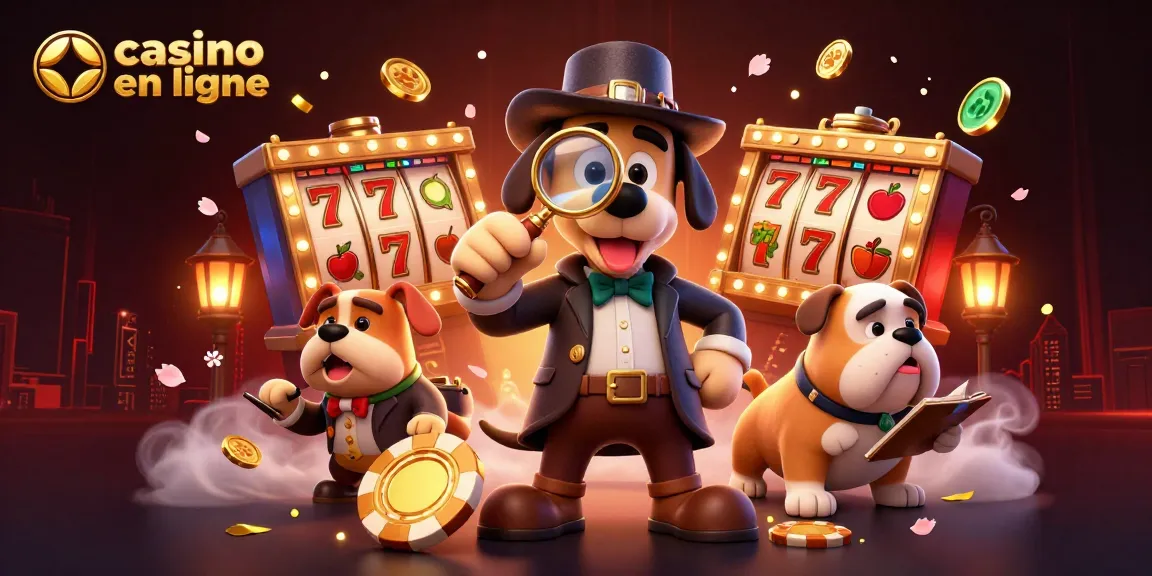 Les joueurs au casino en ligne découvrent des trésors avec un détective cartoon et des éléments de jeux animés.