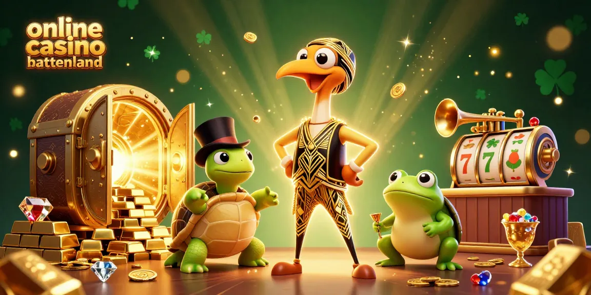 Experience the excitement of online casino buitenland with an energetic scene featuring vibrant characters and rich casino elements.