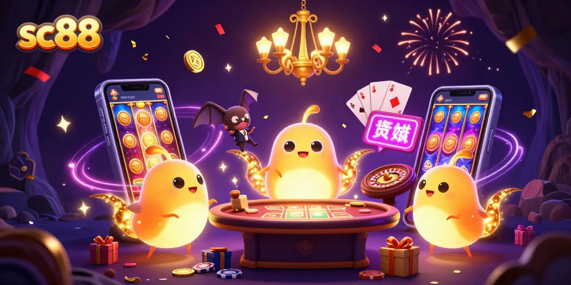 Join the fun with sc88 as glowworms light up an exciting cave casino adventure.