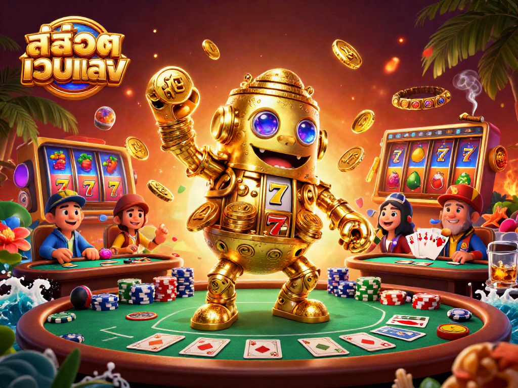 Engage in thrilling gameplay at สล็อตเว็บตรง with vibrant 3D casino action and dynamic slot symbols.