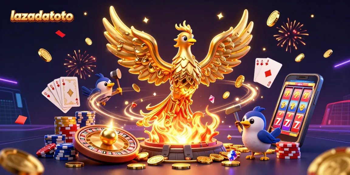 Menangkan kesempatan menarik di lazadatoto dengan ilustrasi kasino yang penuh semangat.