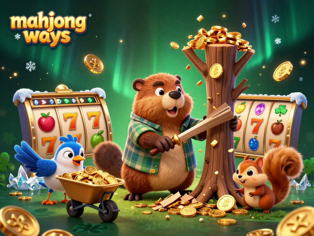 Menangkan jackpot dengan mahjong ways sambil melihat beaver penggali koin berkilau!