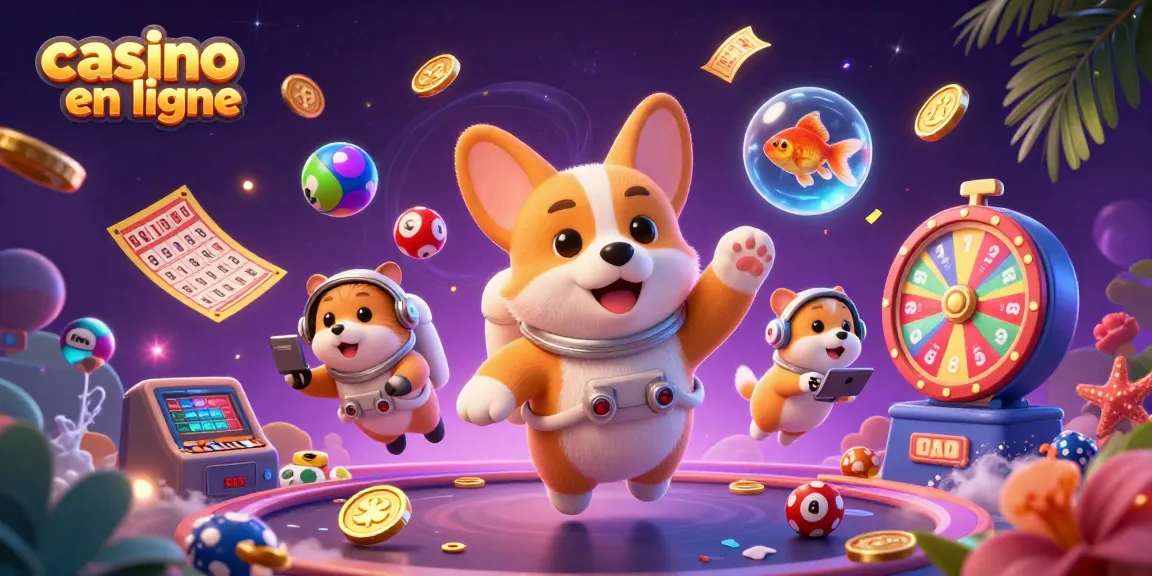 Développez vos compétences de jeu sur le casino en ligne avec un corgi astronaute.