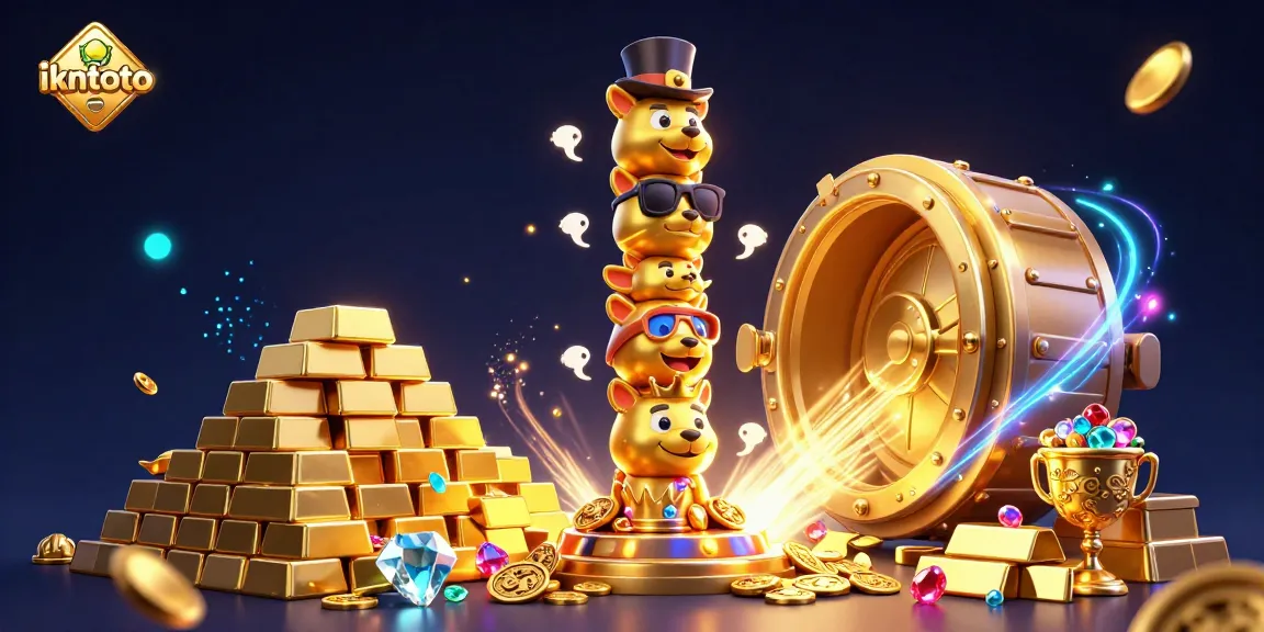 Engage with the excitement of ikntoto's thrilling gaming adventure in this vibrant 3D illustration.