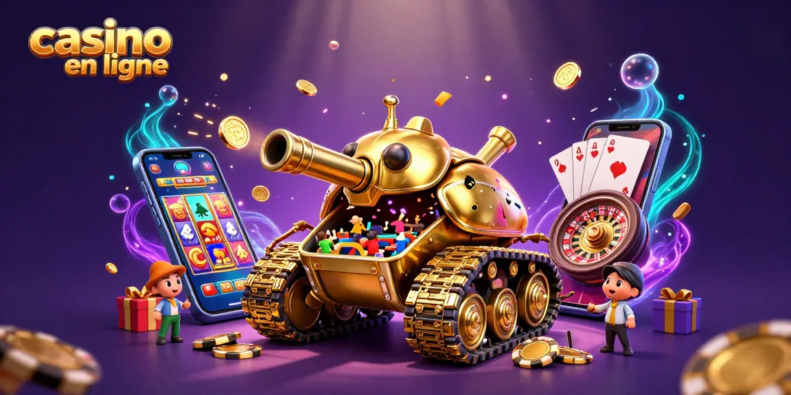 Jouez à des jeux de casino en ligne dans notre illustration captivante et dynamique.