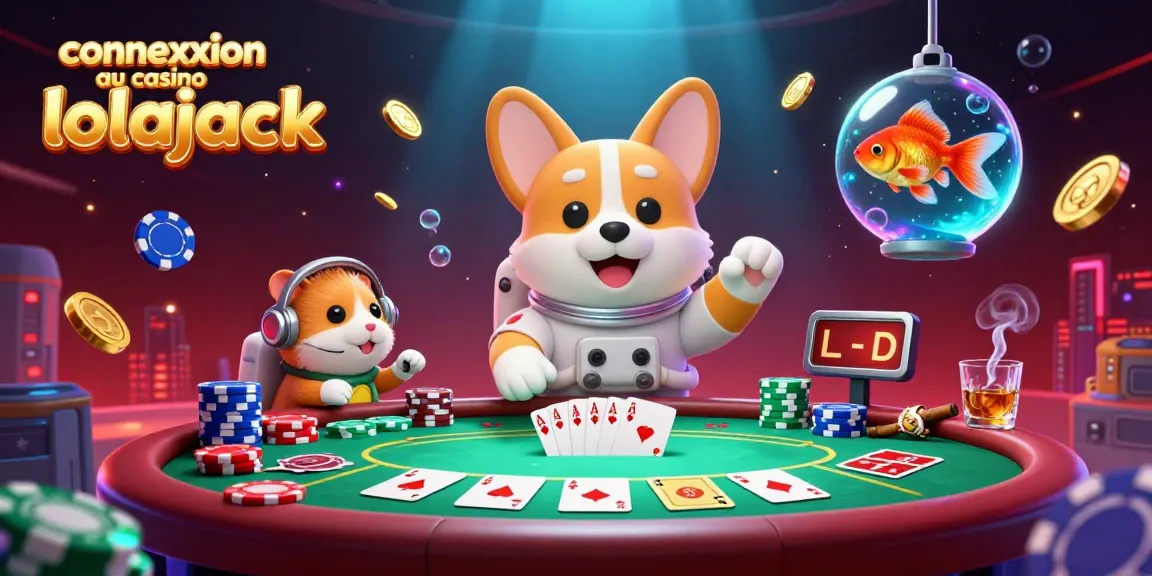 Engage in a thrilling experience at connexion au casino lolajack with humorous 3D characters in a lively space casino.