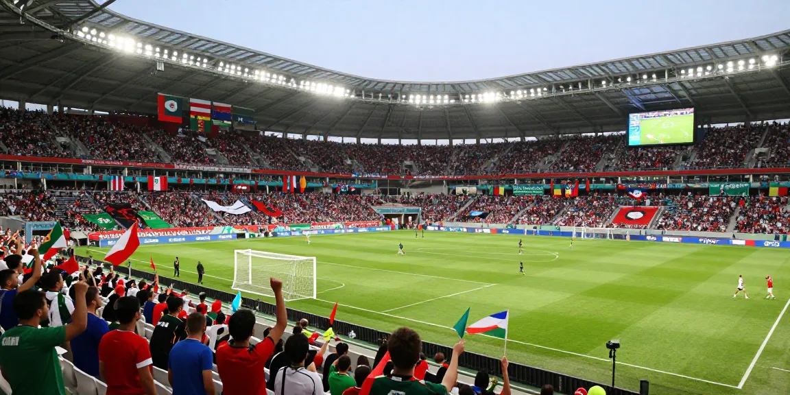 Dalam pertandingan Piala Dunia 2026, tebak skor dan atmosfer penuh semangat dari para penonton terlihat jelas.