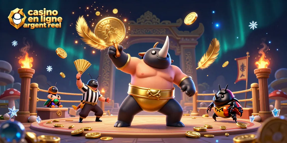 Optimisez votre expérience avec le casino en ligne argent réel grâce à ce visuel captivant d'un combat vibrant.