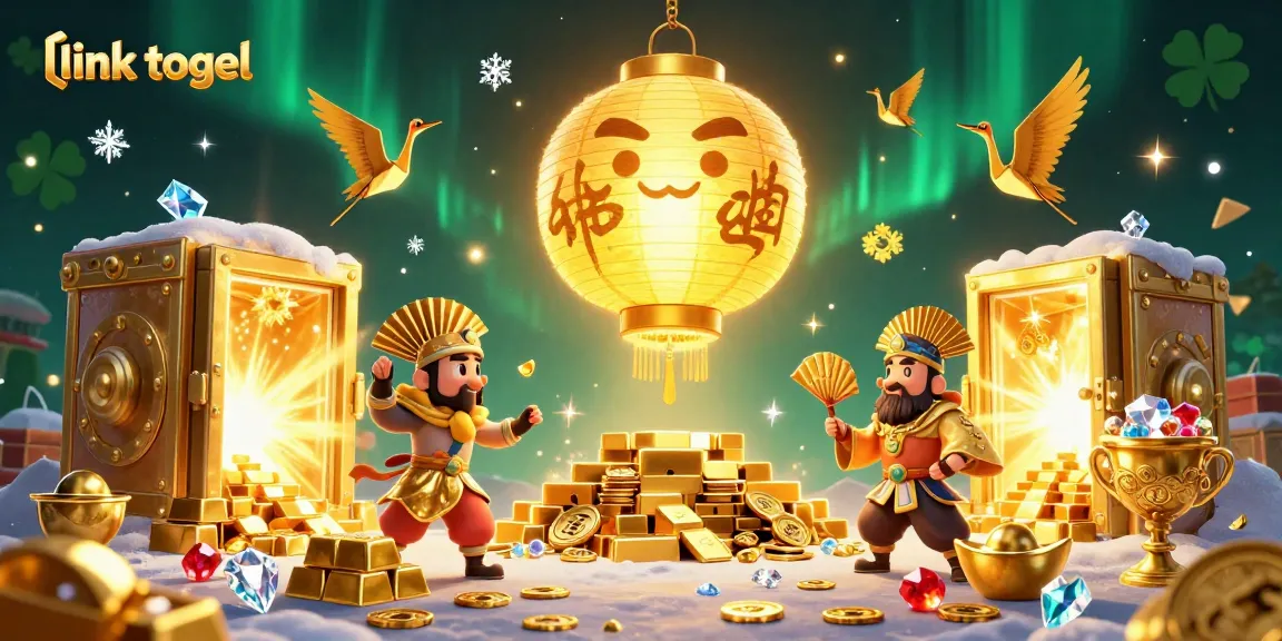 Experience the vibrant spirit of link togel with dynamic 3D characters celebrating in a lively casino setting.
