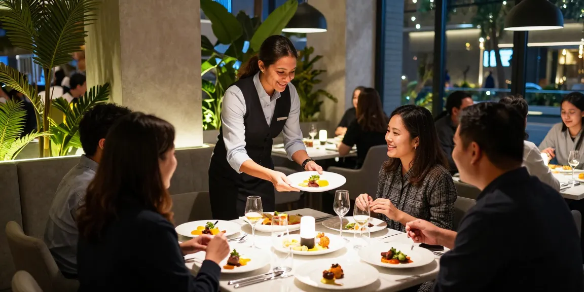 Enjoying gourmet dishes at Sydney303 Slot restaurant TrestleOnTenth with elegant ambiance.